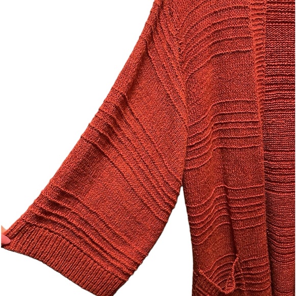 Old Navy Oversized Red Maroon Open Front Knit Cardigan Size XS - Picture 4 of 12